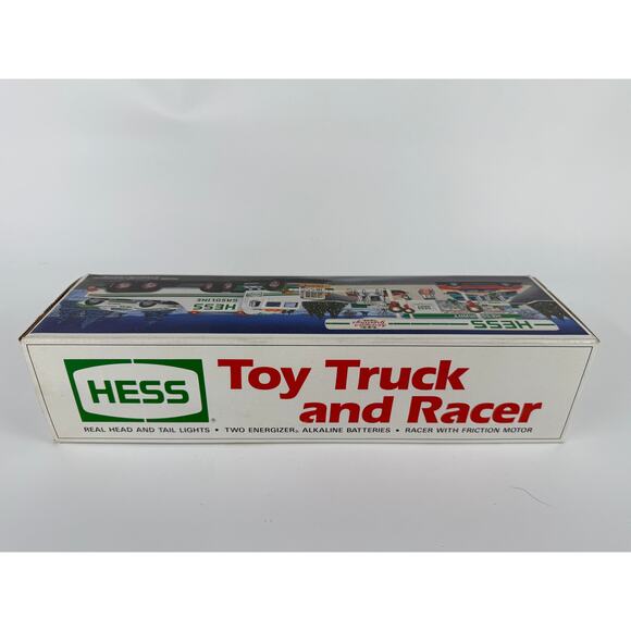Hess Toy Truck and Racer 1991 Mint Condition w/ Original Box Lights Friction Car - Picture 3 of 4